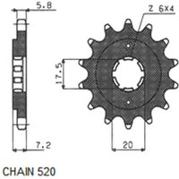 Kettenrad SUNSTAR SUNF307-14 von Sunstar