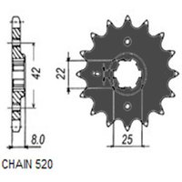 Kettenrad SUNSTAR SUNF320-14 von Sunstar