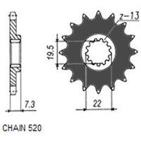 Kettenrad SUNSTAR SUNF324-15 von Sunstar