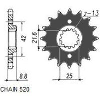 Kettenrad SUNSTAR SUNF333-13 von Sunstar