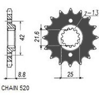 Kettenrad SUNSTAR SUNF341-14 von Sunstar