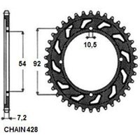 Kettenrad SUNSTAR SUNR1-2046-49 von Sunstar