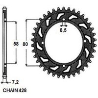 Kettenrad SUNSTAR SUNR1-2058-42 von Sunstar