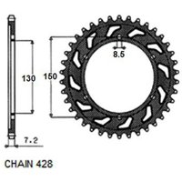 Kettenrad SUNSTAR SUNR1-2584-51 von Sunstar