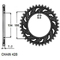 Kettenrad SUNSTAR SUNR1-2622-48 von Sunstar