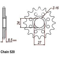 Kettenrad SUNSTAR SUNF3B3-17 von Sunstar