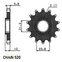 Ritzel SUNSTAR SUNF3A3-13 von Sunstar