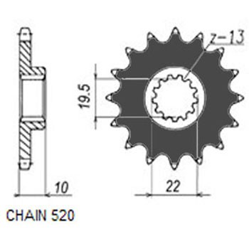 SUNSTAR Kettenritzel 323-13 von Sunstar