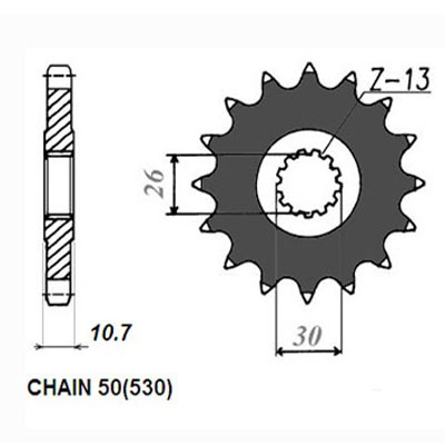 SUNSTAR Kettenritzel 517-16 von Sunstar