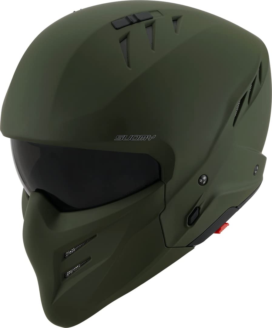 Suomy Armor Plain Jethelm (Green Matt,S (55/56)) von Suomy