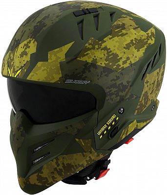 Suomy Armor Urban Squad Camo, Jethelm - Matt Dunkelgrün/Hellgrün - S von Suomy