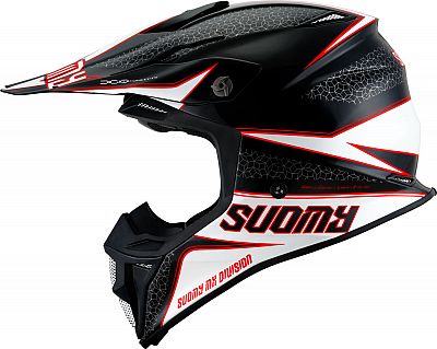 Suomy MX Speed Pro Transition, Motocrosshelm Mips - Schwarz/Weiß/Rot - M von Suomy