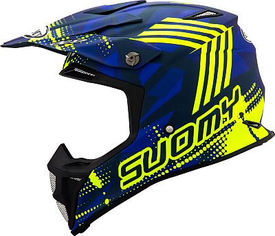 Suomy MX Speed Sergeant, Motocrosshelm - Matt-Blau/Gelb - 2XL von Suomy