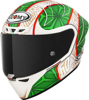 Suomy S1-XR GP Hickman Replica 2023, Integralhelm - Matt Weiß/Grün/Rot - L von Suomy