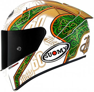 Suomy SR-GP Hickman Replica, Integralhelm - Weiß/Grün/Orange/Gold - L von Suomy