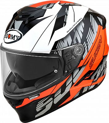 Suomy Stellar Corner, Integralhelm - Schwarz/Weiß/Orange - XL von Suomy