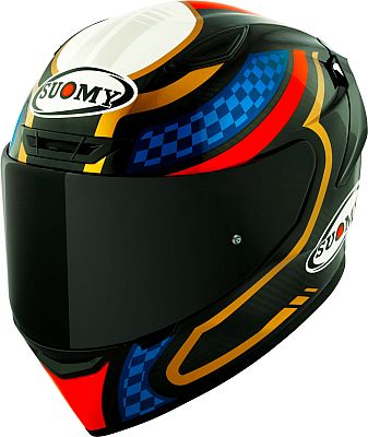 Suomy TX-Pro Emblem, Integralhelm - Schwarz/Blau/Rot/Gold - XS von Suomy