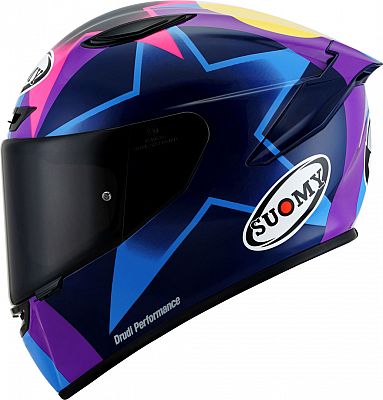 Suomy Track-1 Bastianini Replica, Integralhelm - Schwarz/Pink/Lila/Blau - L von Suomy