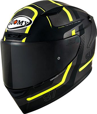 Suomy Track-1 Ninety Seven, Integralhelm - Matt Schwarz/Neon-Gelb - XL von Suomy