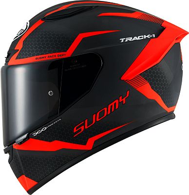 Suomy Track-1 Reaction, Integralhelm - Matt Schwarz/Rot - XL von Suomy