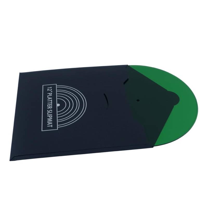 Suoumwa Grüne Schallplattenmatte Aus Acryl für Schallplatten, Antistatische Schutzmatte, Reduziert Vibrationen und Lärm von Suoumwa