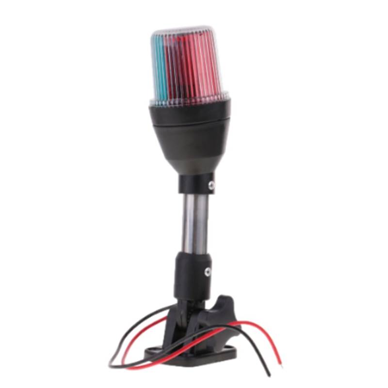 Suoumwa LED-Boot-Ankerlicht Yacht LED Dreifarbiges Navigationssignallicht Dreifarbige Beleuchtung Rot Grün Weiß 12V von Suoumwa