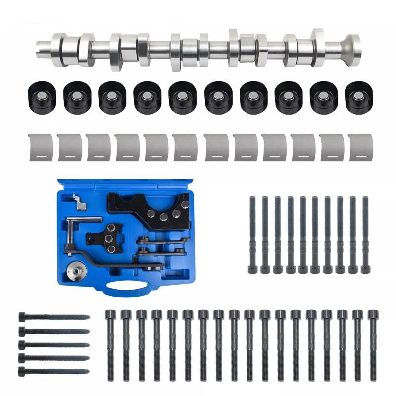 Supberc Nockenwellensatz mit Werkzeug Kompatibel mit Mu1t1van T0UAREG T5 2.5 TDI BNZ BPC BPD BPE 038103673C 038103673A T10199 T10234 von Supberc