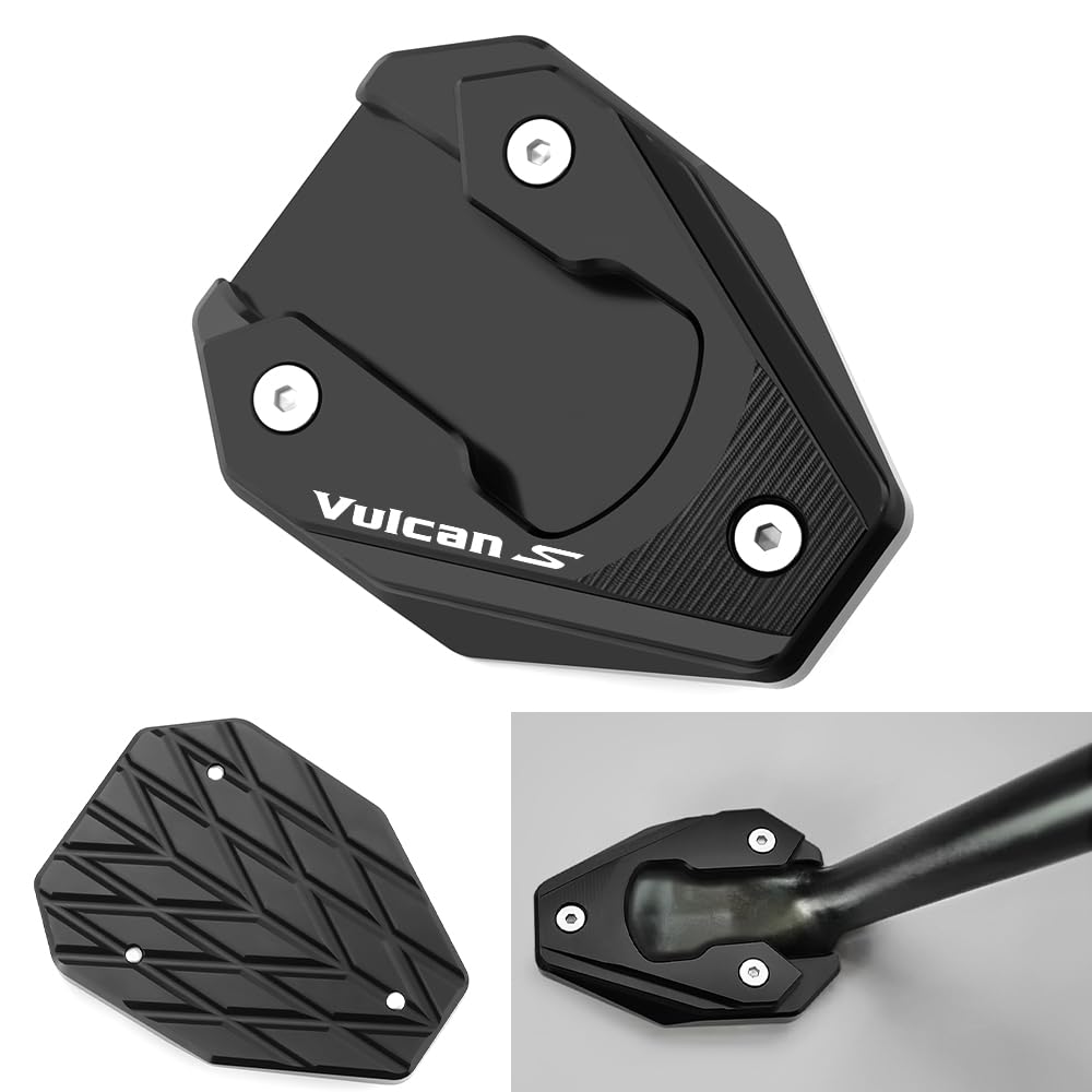 Modeer Motorrad Ständer Platte Passt Für Kawasa.ki Vulcan S 650 2015-2021 2022 2023 2024 | Vulcan Cafe 2018-2023 | vulcan s zubehör(V1-Schwarz) von Super Modeer