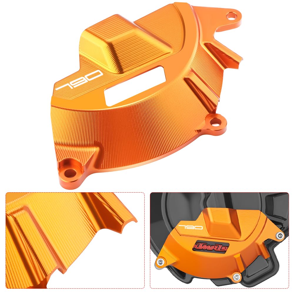 Super Modeer Motorrad Zubehör Lichtmaschinenabdeckung Motorschutzhaube Für K.T.M 790Adv 890 ADV 790 Duke 890duke 2018-2024 (790-Orange) von Super Modeer