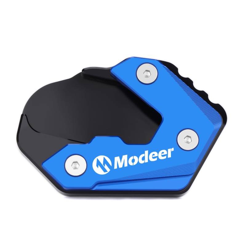 SuperModeer Motorrad Zubehör Kompatibel mit B.M.W R1300GS 2024 + gs 1300 r 1300 gs CNC seitenständer Fußseiten Verlängerungspolster (Modeer-Blau) von Super Modeer