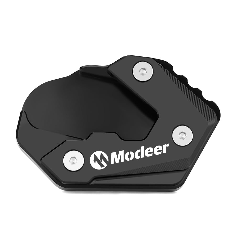 SuperModeer Motorrad Zubehör Kompatibel mit B.M.W R1300GS 2024 + gs 1300 r 1300 gs CNC seitenständer Fußseiten Verlängerungspolster (Modeer-Schwarz) von Super Modeer