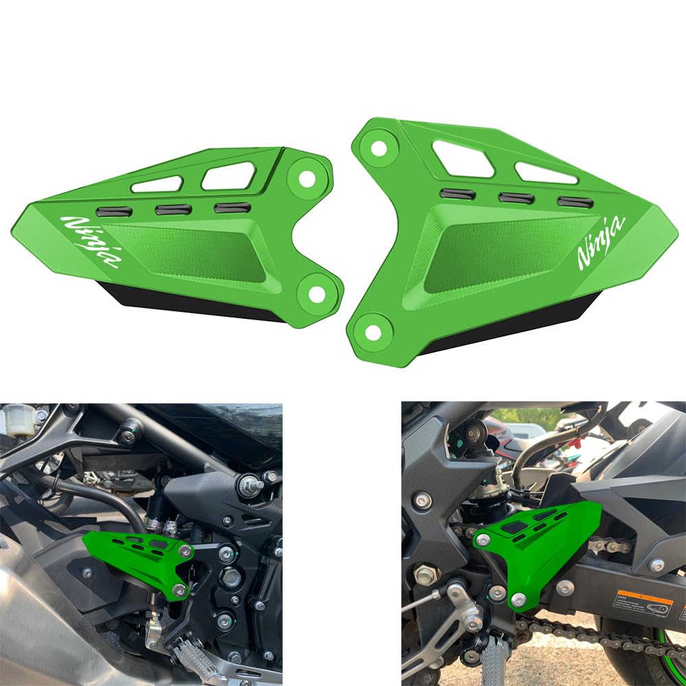 Foot Protector Kompatibel mit KAWASAKI NINJA400 Z400 2018-2024 2025 | Z500 NINJA500 2024 2025 Fußstütze FootPegs NINJA Z 400 500 Footrest Footboard Pedal Protect Zubehör GN2 von Super Vici