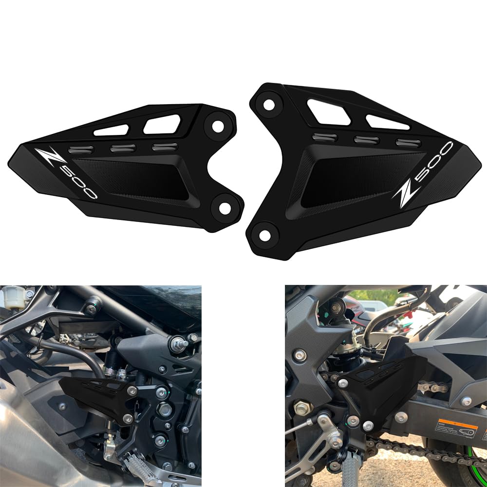 Foot Protector Kompatibel mit KAWASAKI Z500 NINJA500 2024 2025 | Z400 NINJA400 2018-2024 2025 Fußstütze FootPegs NINJA Z 400 500 Footrest Footboard Pedal Protect Zubehör BK von Super Vici