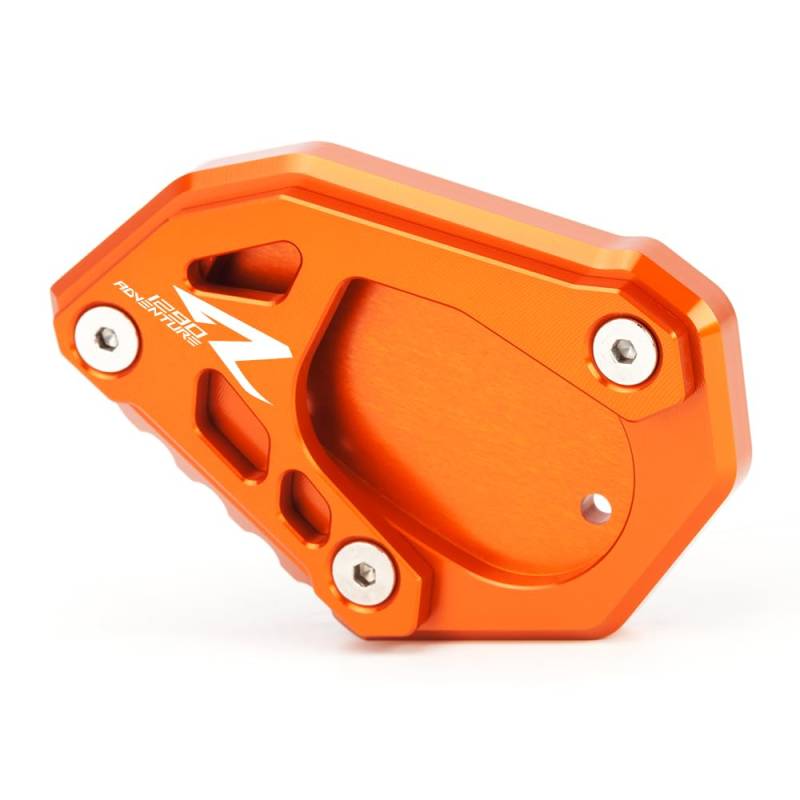 Motorrad Seitenständer Fit For KTM 1290 Adventure R | S | T 2016-2020 2021 2022 2023 | 1290 Adventure 2014 2015 2016 Ständer Platte Passt Kickstand Side Stand KTM 1290 Accessories Orange von Super Vici