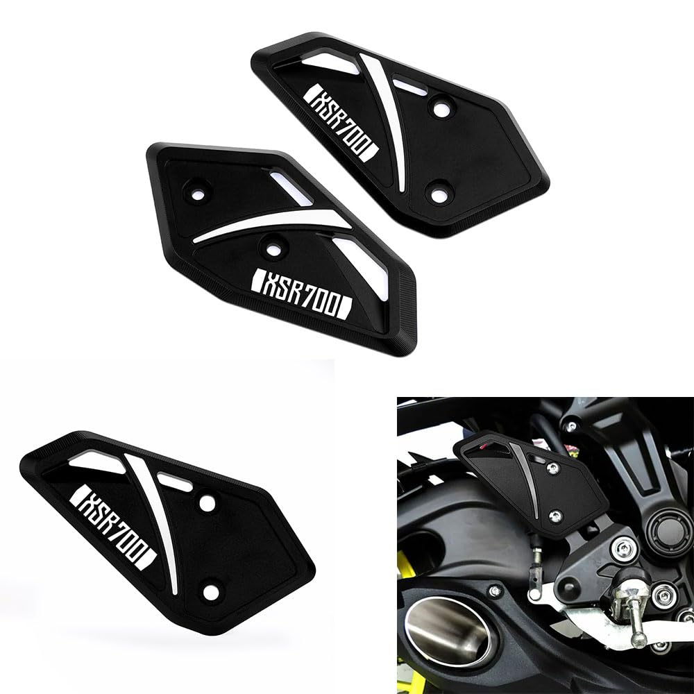 Super Vici Foot Protector Kompatibel mit YAMAHA XSR700 2015-2022 2023 2024 | MT07 2014-2023 2024 Fußstütze FootPegs YAMAHA MT 07 XSR 700 Footrest Footboard Pedal Protect Zubehör Black von Super Vici