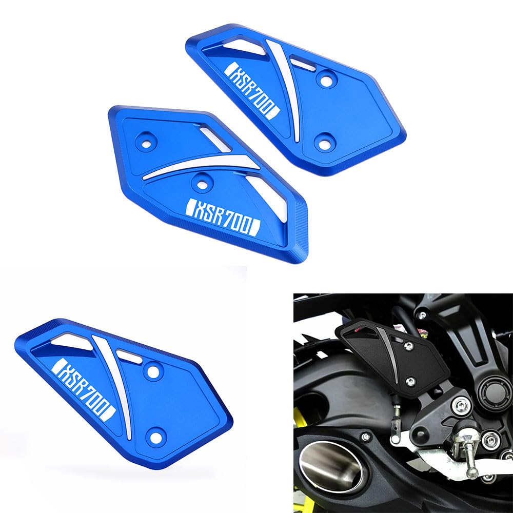 Super Vici Foot Protector Kompatibel mit YAMAHA XSR700 2015-2022 2023 2024 | MT07 2014-2023 2024 Fußstütze FootPegs YAMAHA MT 07 XSR 700 Footrest Footboard Pedal Protect Zubehör Blue von Super Vici