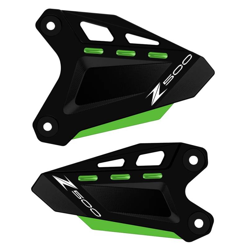 Super Vici Kompatibel mit Kawasa.ki Ninja400 Z400 2019 2020 2021 2022 2023 2024 | Ninja500 Z500 2024 Fußstütze Ninja 400 500 Pedal Zubehör(Z500-GREEN) von Super Vici