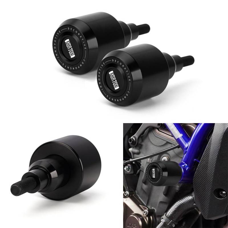 Super Vici Kompatibel mit Yamaha XSR700 2016-2020 2021 2022 XSR 700 Motorradrahmen Absturzsicherung XSR700 Fallschutz XSR 700 Zubehör (XSR700-Schwarz) von Super Vici