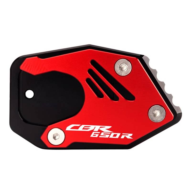 Super Vici Motorrad seitenständer Verlängerungspolster Für Hon.da CBR 300 R 2014-2020 | CBR 500 R 2013-2020 | CBR 650 R 2019-2021 CNC Zubehör (cbr650r-rot) von Super Vici