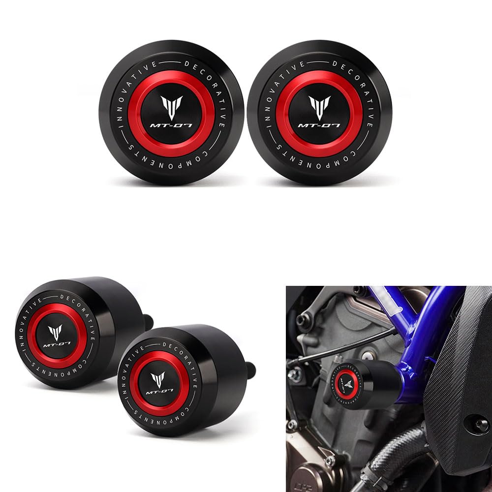 Super Vici Sturzschutz Kompatibel mit Yamaha MT07 YZF R7 2014-2023 2024 XSR700 2016-2022 Motorradrahmen Absturzsicherung Yamaha MT 07 Motorradrahmen Fallschutz Zubehör Accessory Accessories RD von Super Vici