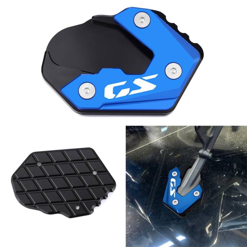 Vici Motorrad Blau Seitenständer Für BMW R1300GS Ständer Platte Passt 2024 BMW R1300 GS Kickstand Pedale R 1300 GS Accessori von Super Vici