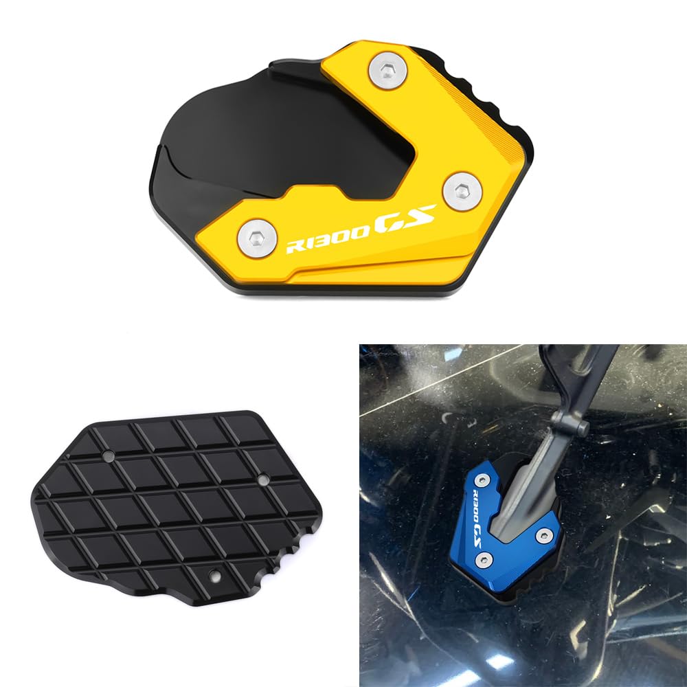 Vici Motorrad Gold Seitenständer Für BMW R1300GS Ständer Platte Passt 2024 BMW R1300 GS Kickstand Pedale R1300GS Accessori von Super Vici