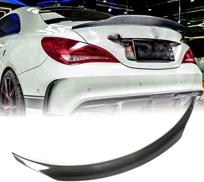 Heckklappe Dachspoiler für Mercedes Benz CLA Class CLA200 CLA45 AMG Sedan 2013-2018 2019, Heckspoiler Kofferraum Spoiler Zubehör, Fahrzeug Stabilität Schwanz Dekoration von Superaur