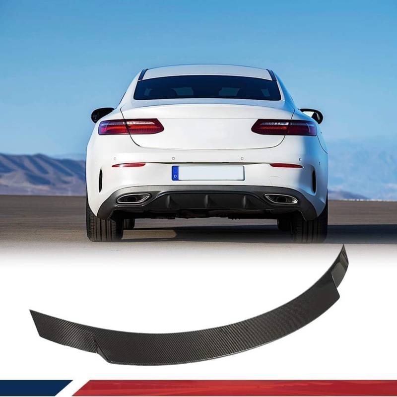 Heckklappe Dachspoiler für Mercedes Benz E Class E400 E500 E550 E53 AMG Coupe 2016-2019, Heckspoiler Kofferraum Spoiler Zubehör, Fahrzeug Stabilität Schwanz Dekoration von Superaur