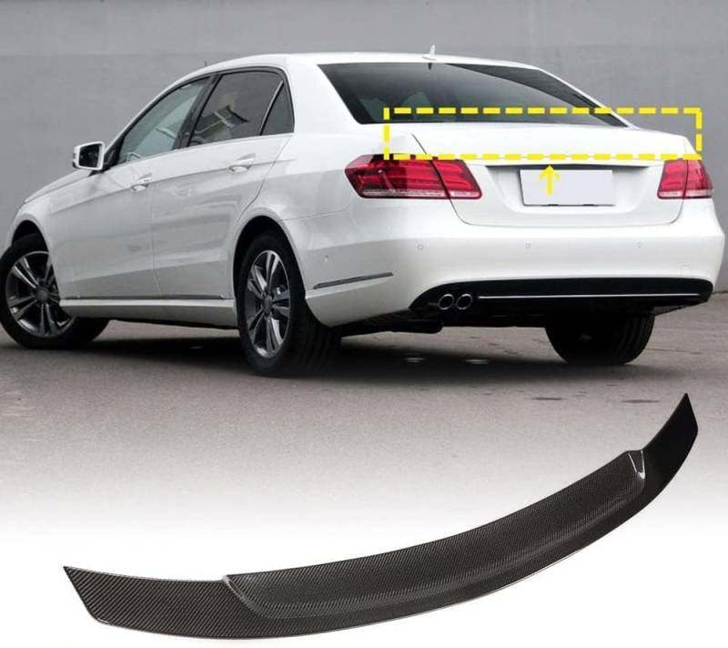 Heckklappe Dachspoiler für Mercedes Benz E Class W212 E200 E250 E300 Sedan 4-Door 2010-2015, Heckspoiler Kofferraum Spoiler Zubehör, Fahrzeug Stabilität Schwanz Dekoration von Superaur