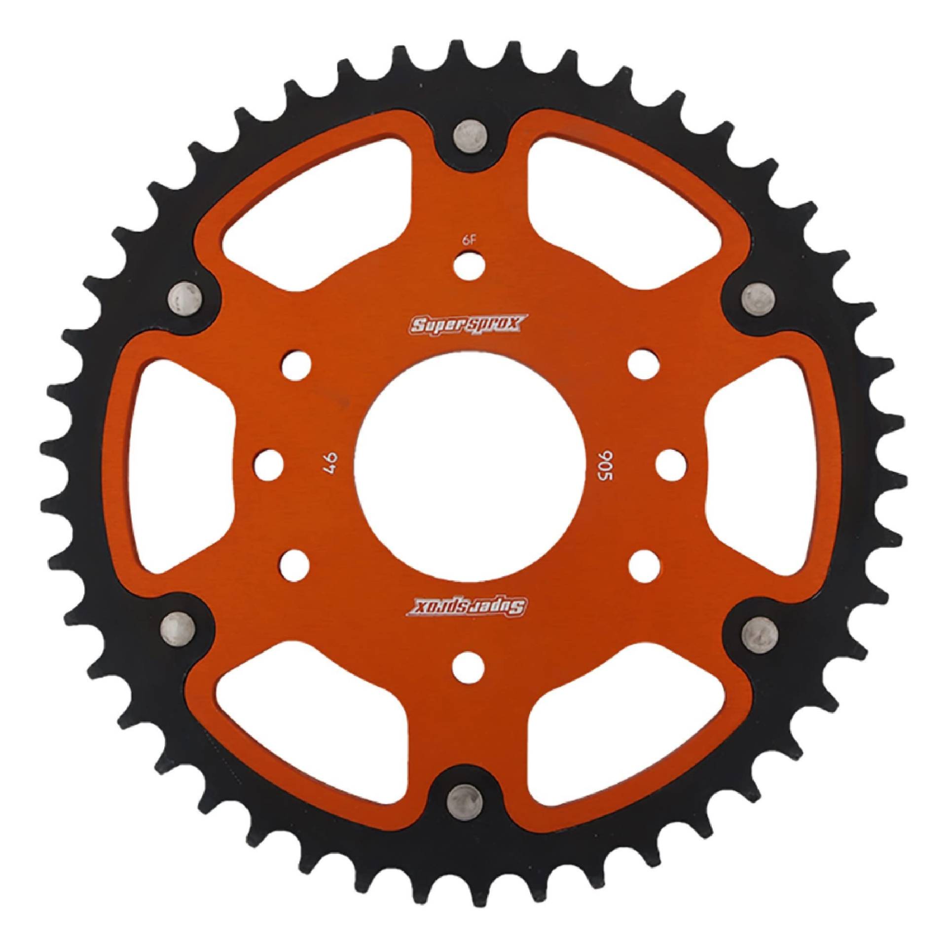 SuperSprox RST-905-46-ORG Stealth-Kettenrad Orange von Supersprox