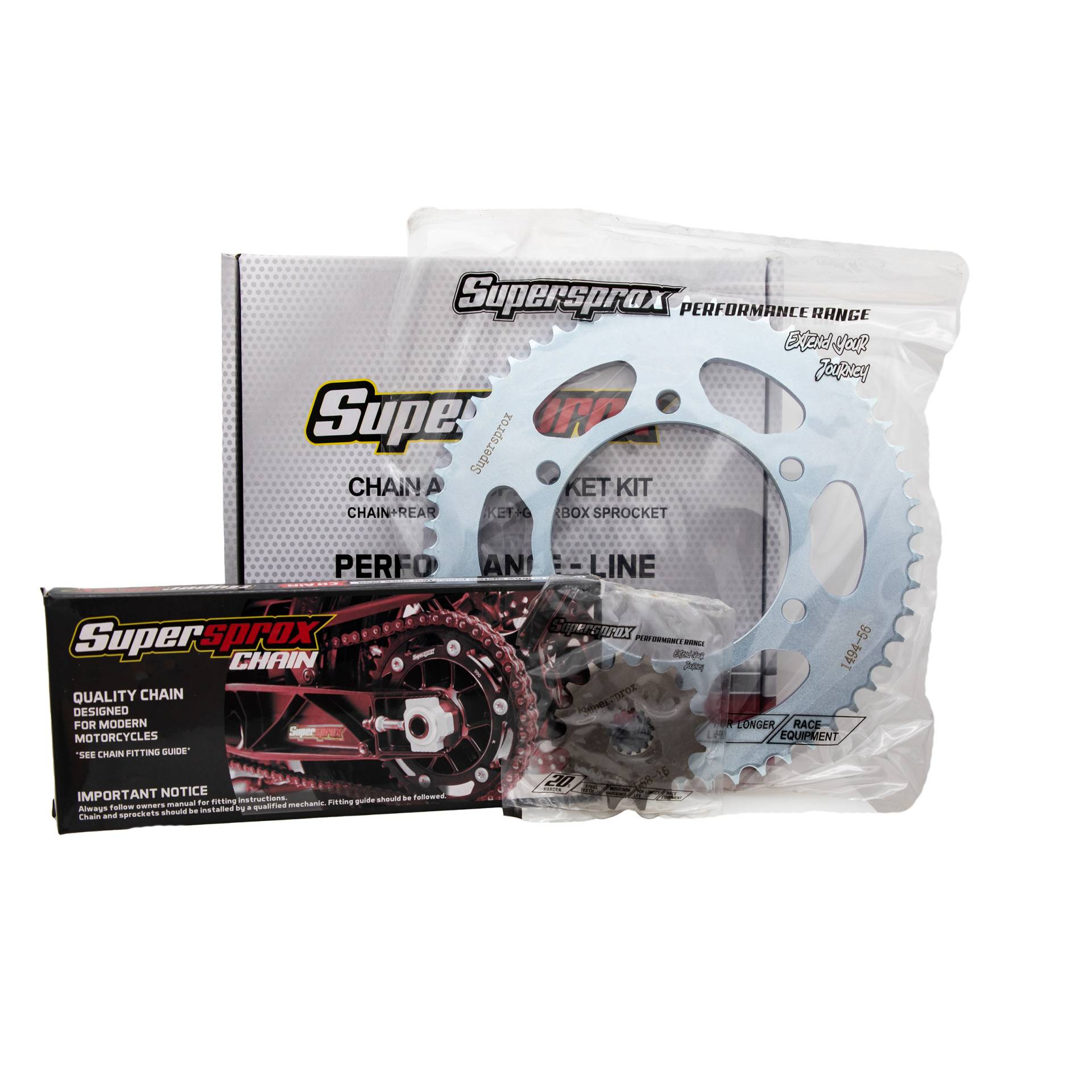 Supersprox Kettenkit Performance H428, 16/56/132 für Kawa Z/Ninja 125 von Supersprox