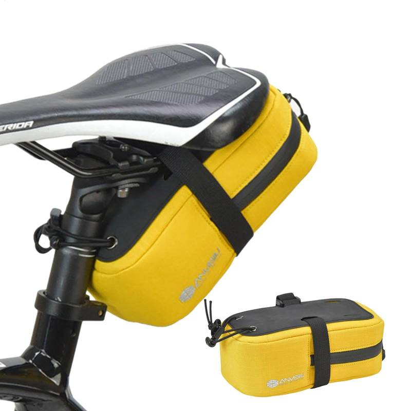 Suphyee Fahrrad-Satteltasche unter dem Sitz,Fahrrad-Werkzeugtasche hinter dem Sitz - wasserdichte Rennrad-Satteltasche,Leichter Mountainbike-Sitz-Heckrucksack für Radsportliebhaber von Suphyee