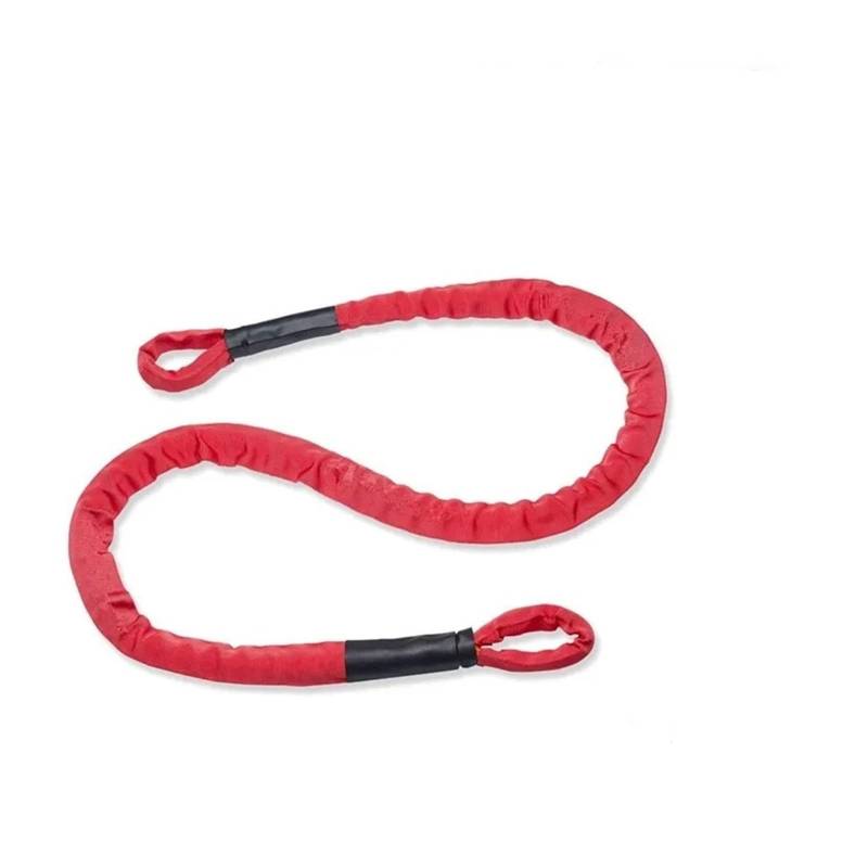 1 STÜCK Rot 2 m * 13 mm 26500 lbs/12 Tonnen Synthetische Hug A Tree Winde Gurtseil mit Schutzhülle(2m Winch Strap Rope) von Supkancl