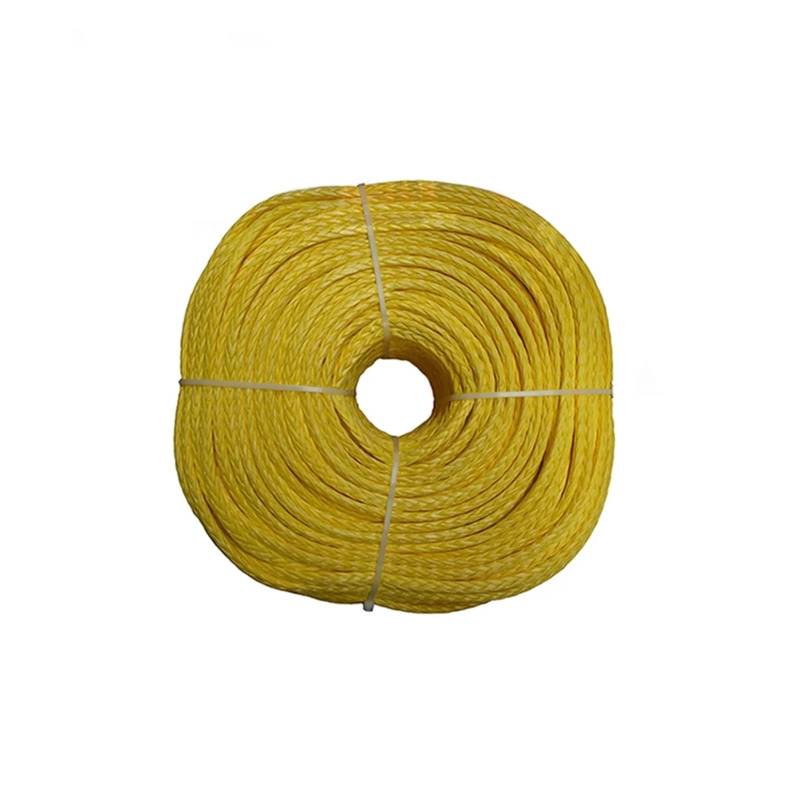 1 stück 6 MM x 300 Mt Multicolor 12 Strang Geflochtene Paralider Abschleppseilwinde Seil(Yellow) von Supkancl